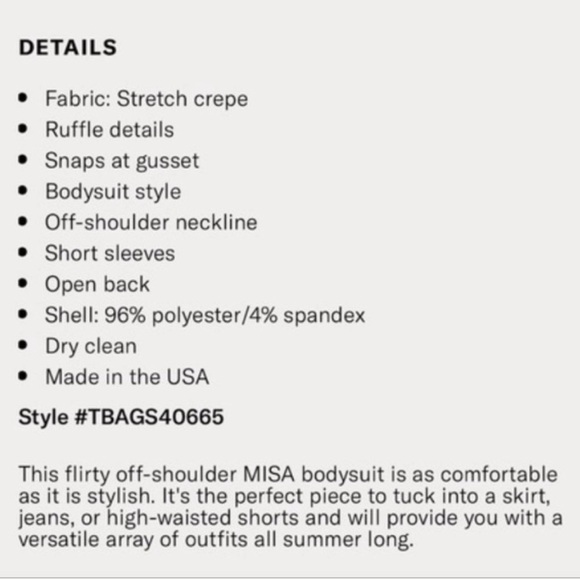 MISA LA bodysuit - Picture 10 of 13